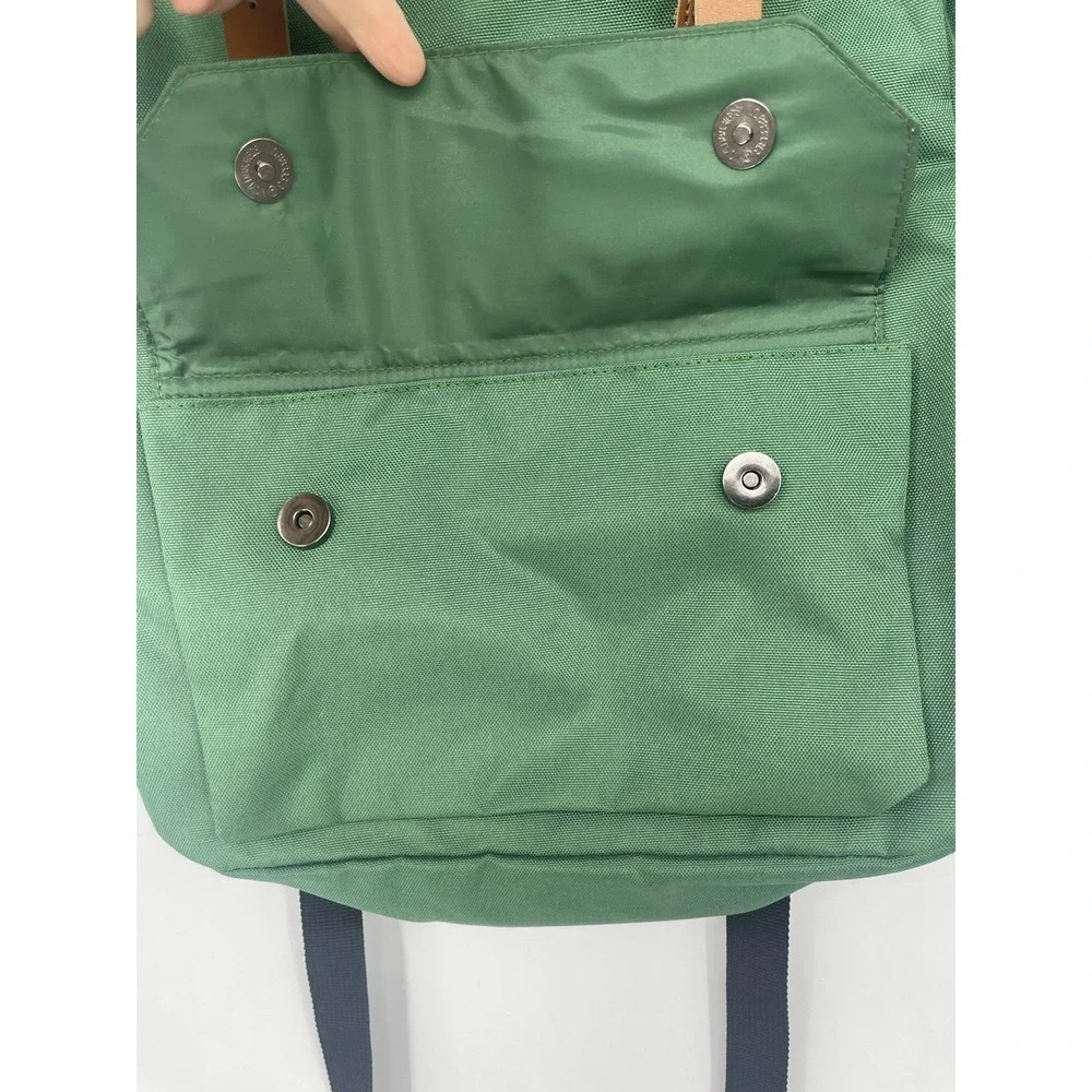 Arbonne Nature BackPack Limited Edition ~‎ Green W/Brown Straps